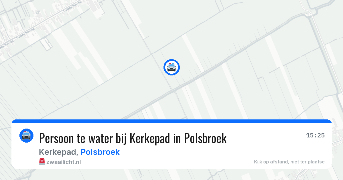 Persoon te water bij Kerkepad in Polsbroek — 12 jul 2026