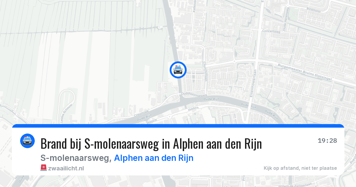Brand bij S-molenaarsweg in Alphen aan den Rijn — 24 jun 2026