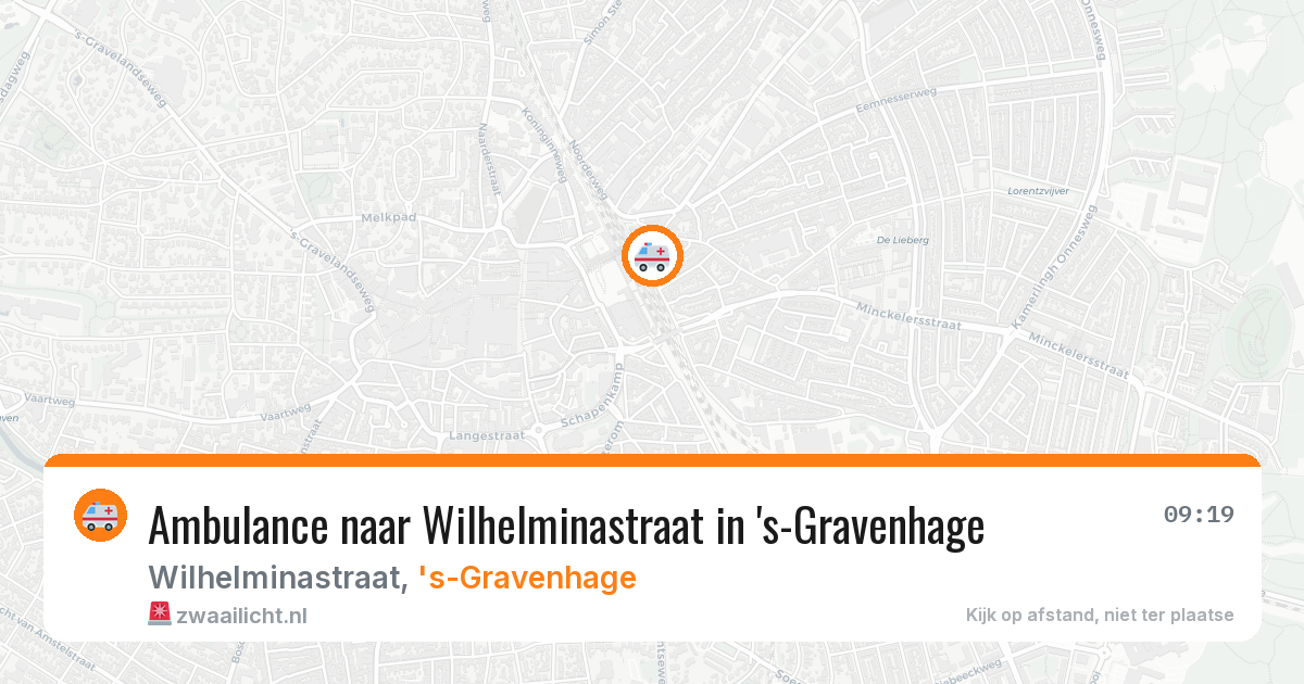 Ambulance naar Wilhelminastraat in 's-Gravenhage — 7 apr 2026