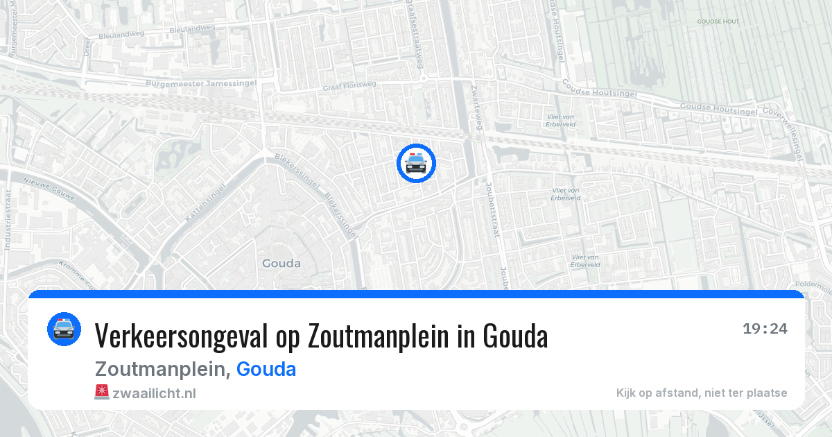 Verkeersongeval op Zoutmanplein in Gouda — 20 mei 2026