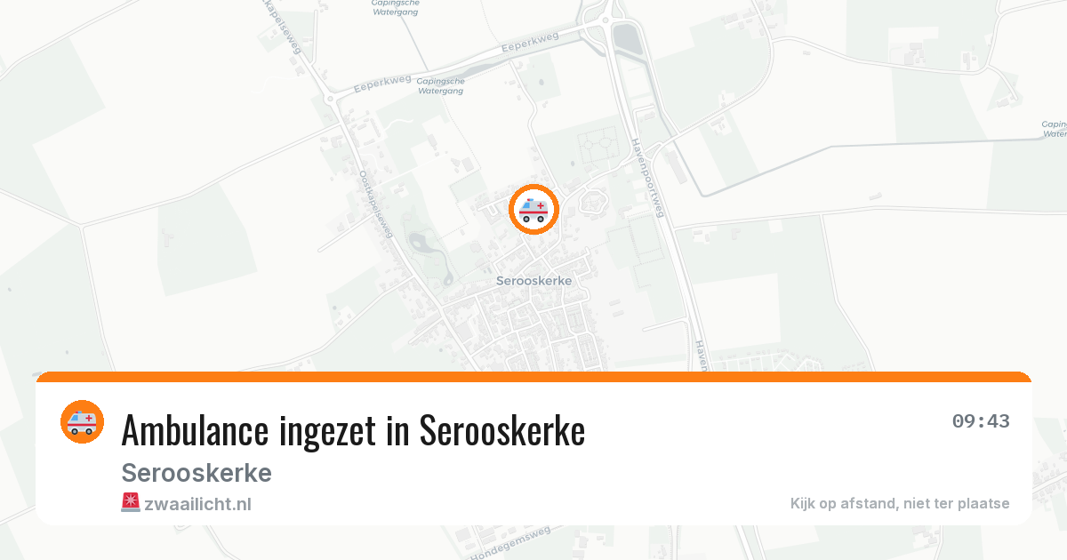 Ambulance ingezet in Serooskerke — 1 apr 2026