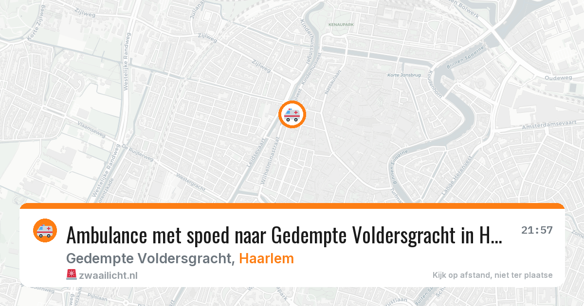 Ambulance met spoed naar Gedempte Voldersgracht in Haarlem — 16 jun 2026