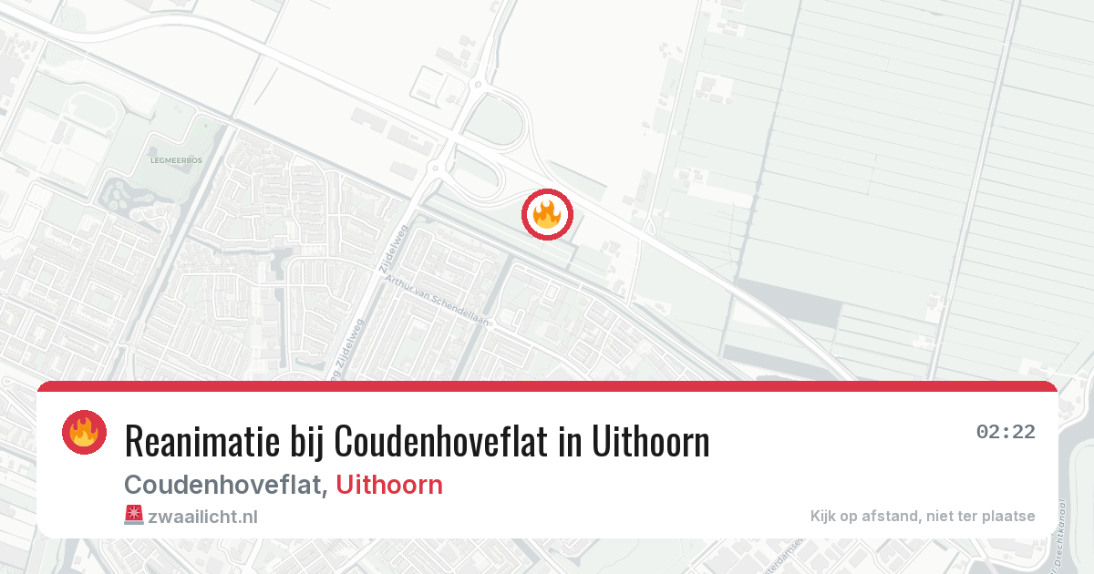 Reanimatie bij Coudenhoveflat in Uithoorn — 15 mei 2026