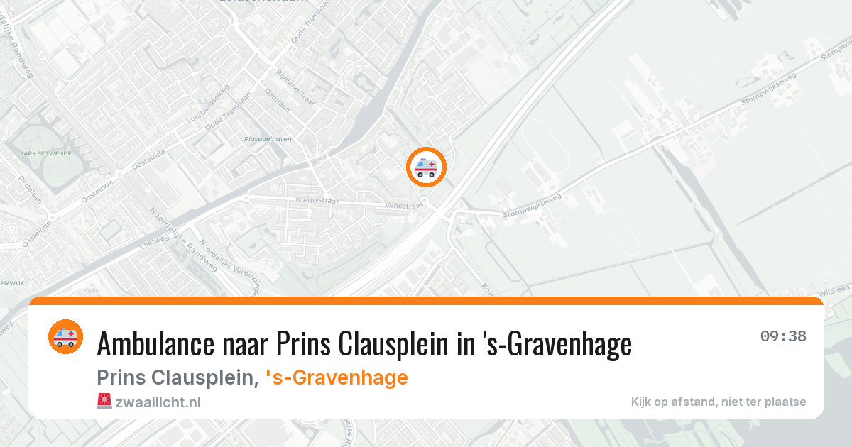 Ambulance naar Prins Clausplein in 's-Gravenhage — 10 mrt 2026