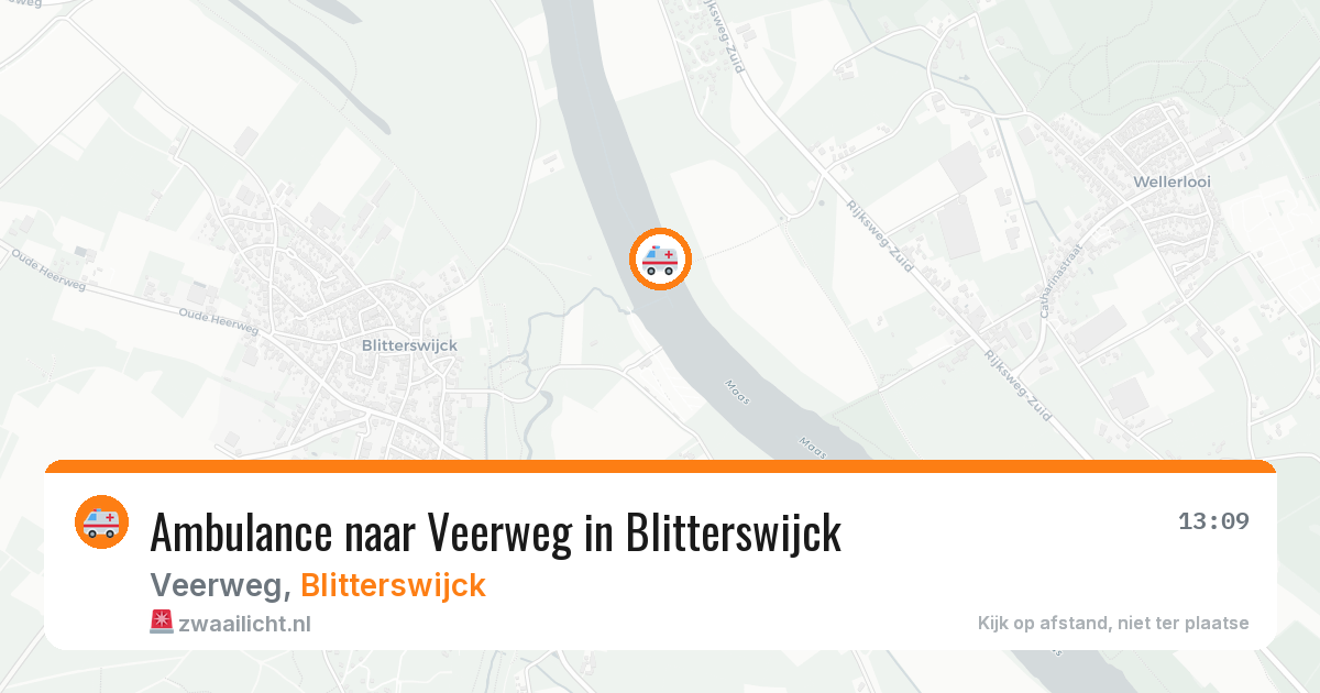 Ambulance naar Veerweg in Blitterswijck — 29 jul 2026