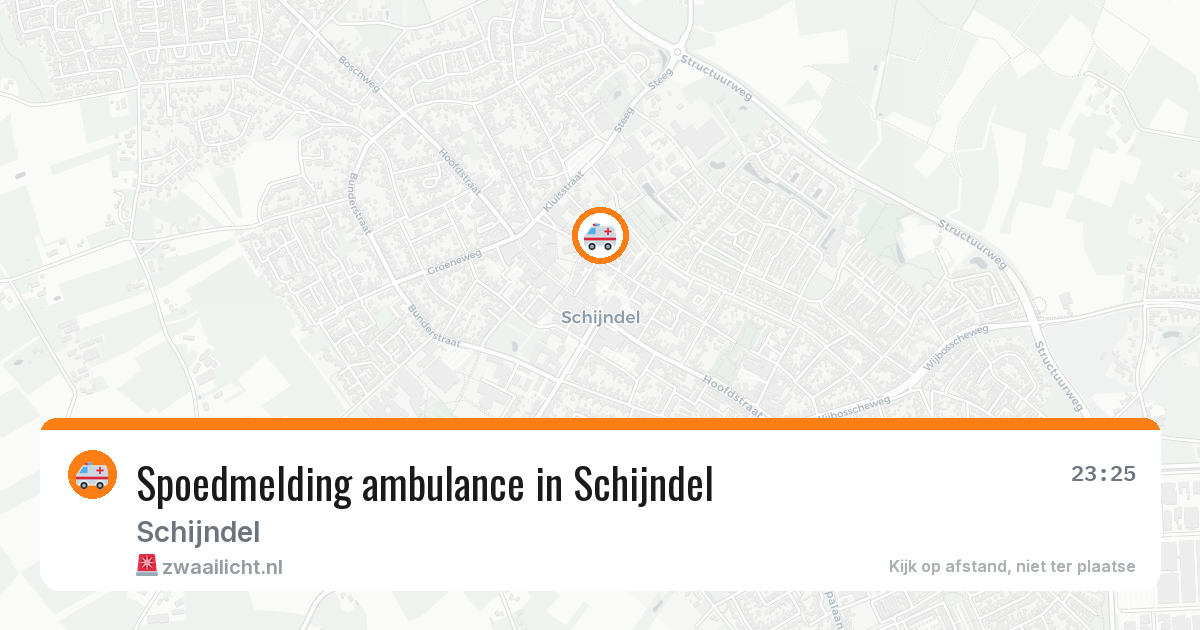 Spoedmelding ambulance in Schijndel — 23 jan 2026