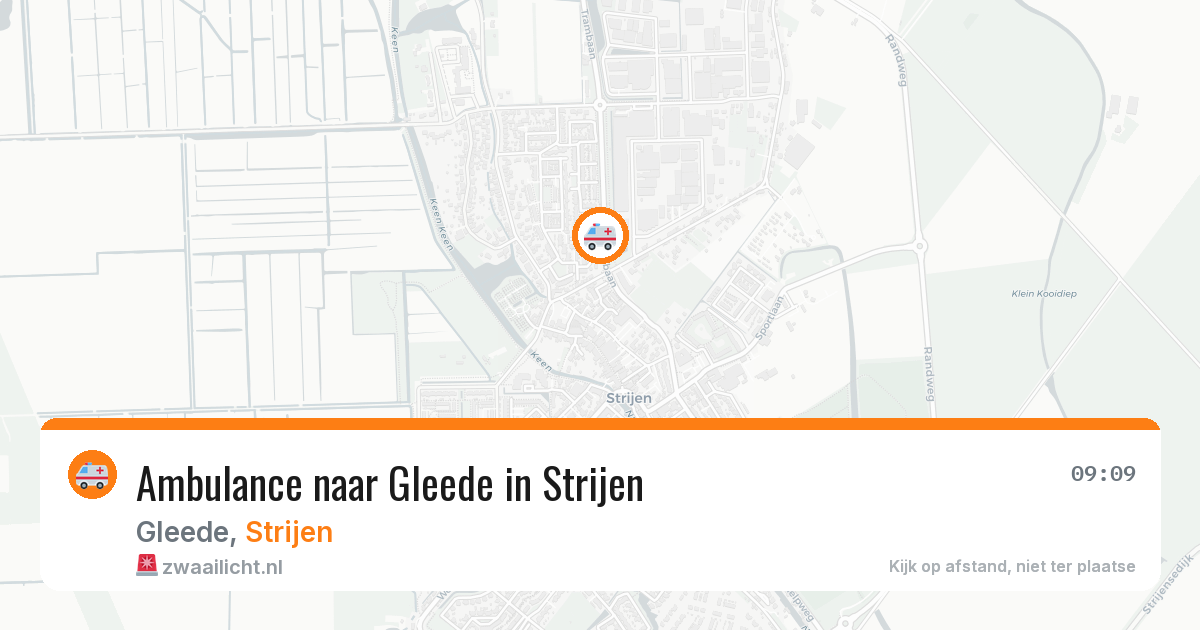 Ambulance naar Gleede in Strijen — 24 mrt 2026