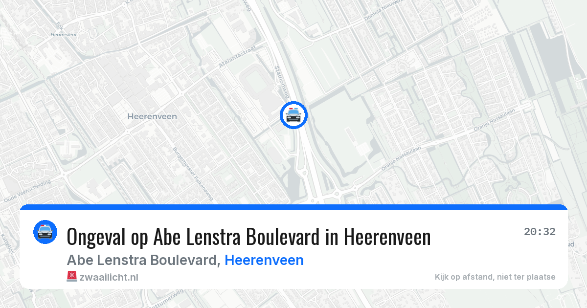 Ongeval op Abe Lenstra Boulevard in Heerenveen — 4 jun 2026