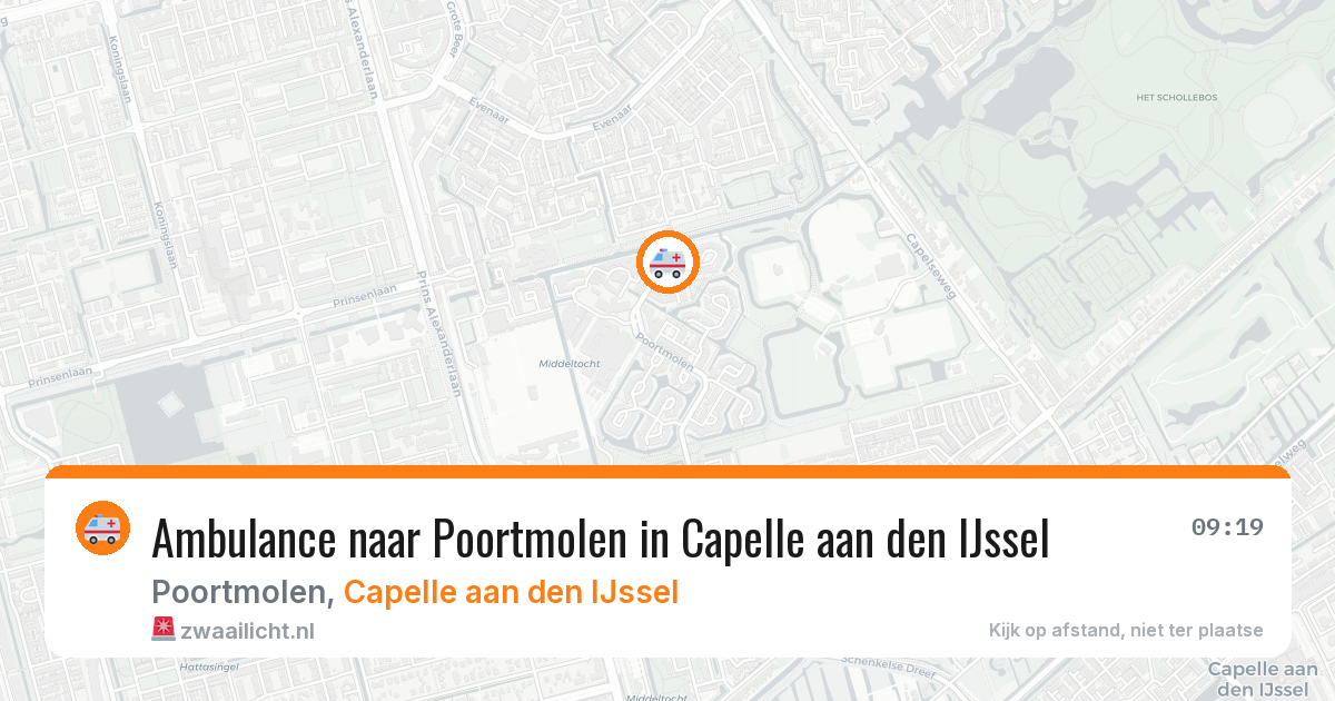 Ambulance naar Poortmolen in Capelle aan den IJssel — 11 aug 2026