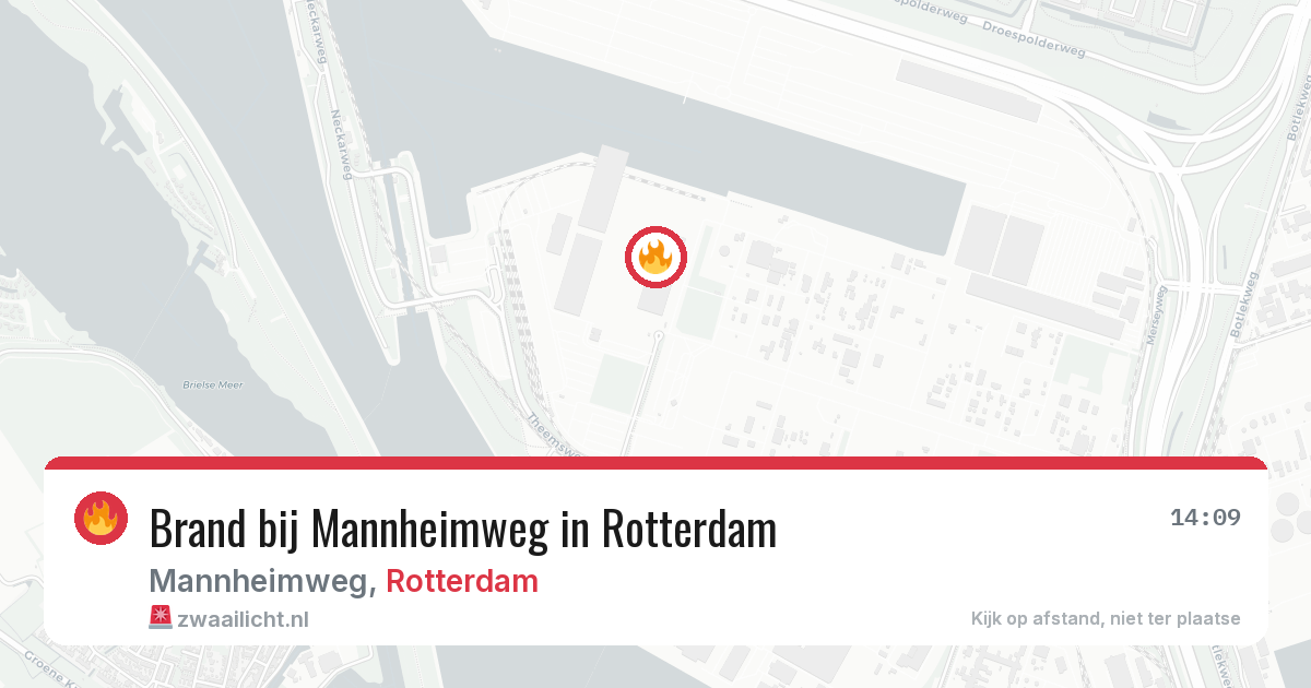 Brand bij Mannheimweg in Rotterdam — 31 jul 2026