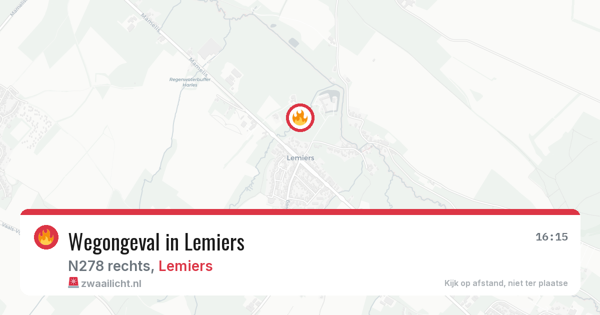 Wegongeval in Lemiers — 12 jun 2026