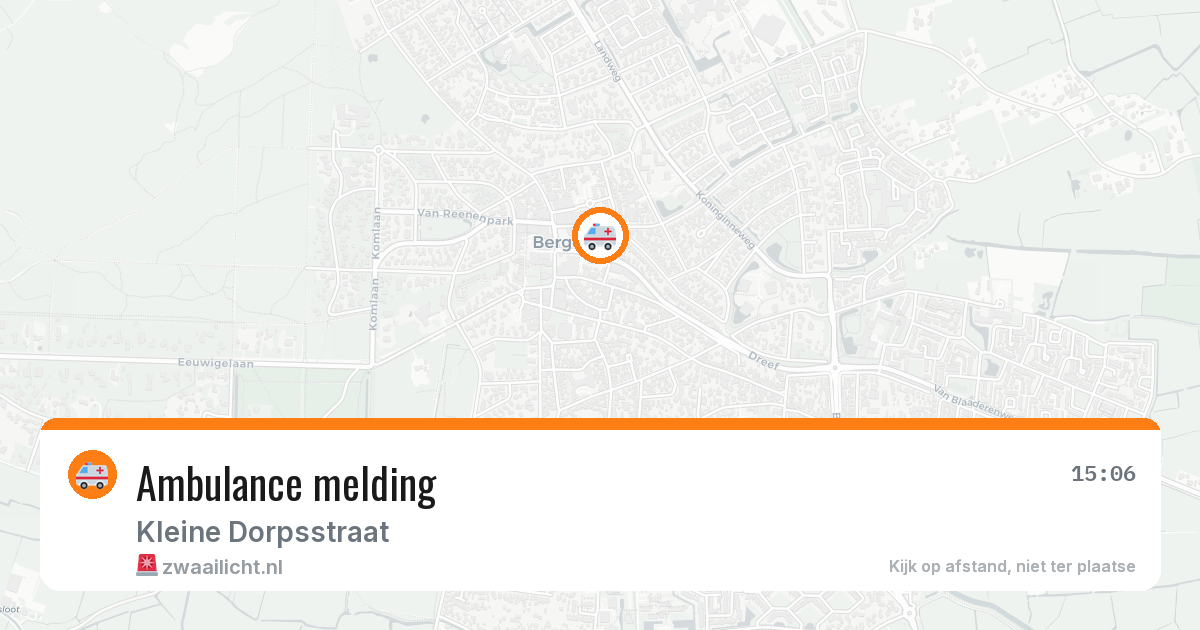 Ambulance melding — 7 mei 2026