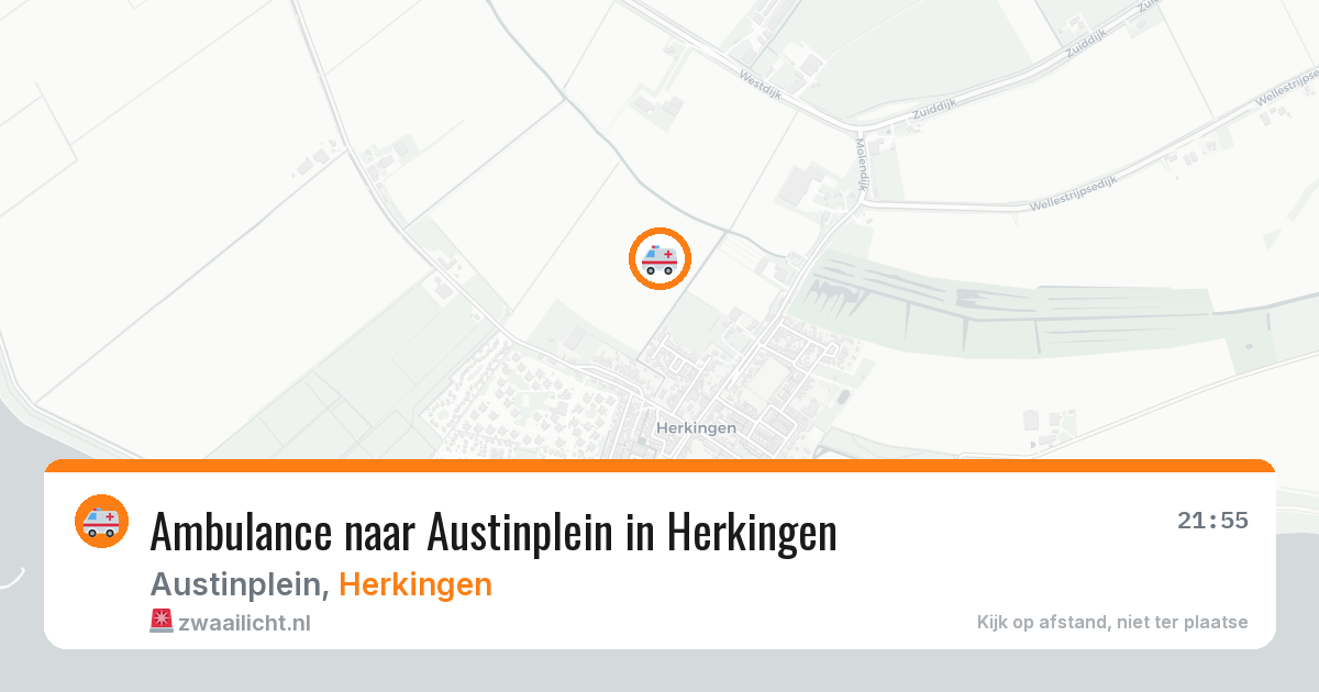 Ambulance naar Austinplein in Herkingen — 9 apr 2026