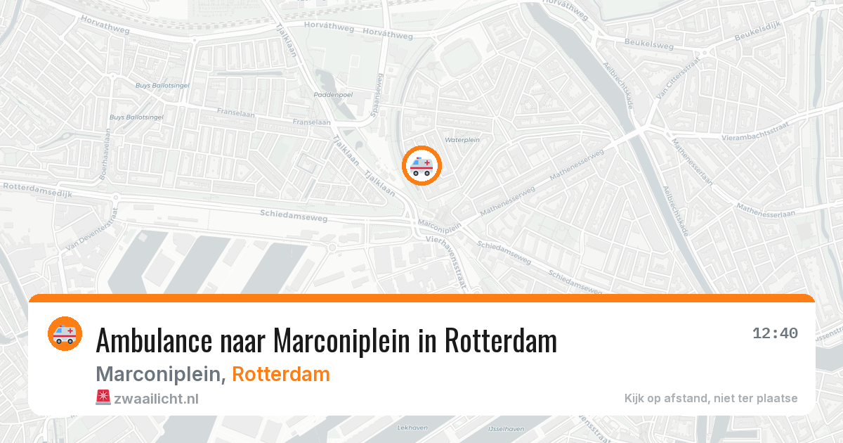 Ambulance naar Marconiplein in Rotterdam — 17 jun 2026