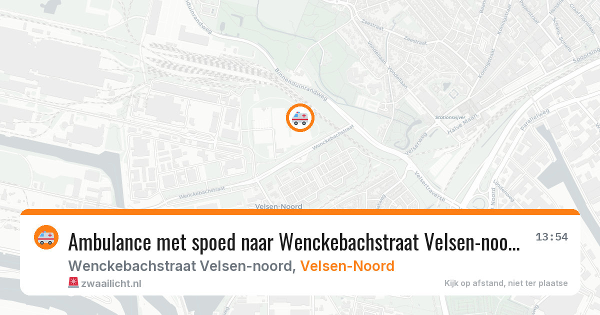 Ambulance met spoed naar Wenckebachstraat Velsen-noord in Velsen-Noord — 18 feb 2026