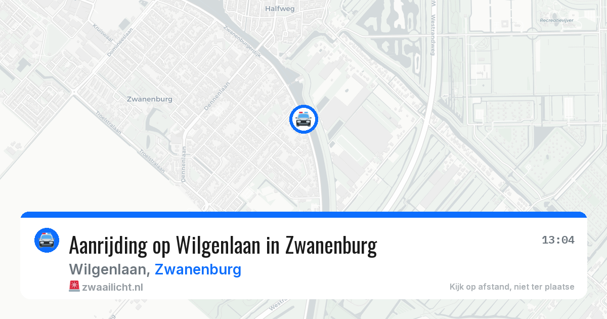 Aanrijding op Wilgenlaan in Zwanenburg — 5 mei 2026