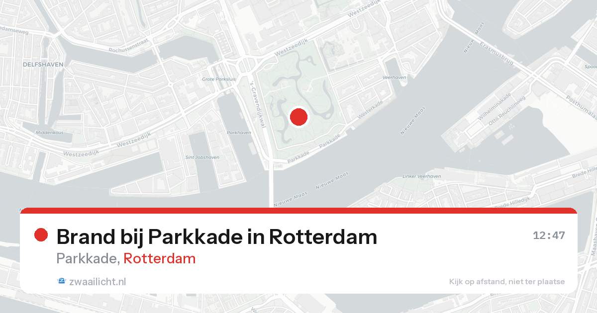 Brand bij Parkkade in Rotterdam — 16 aug 2026