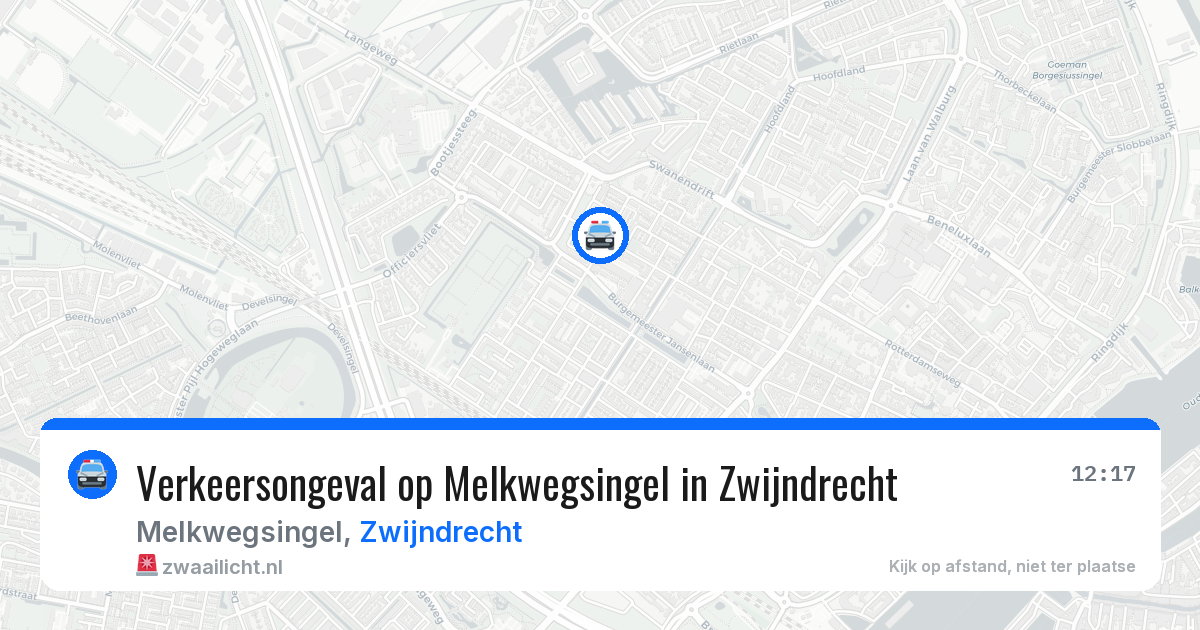 Verkeersongeval op Melkwegsingel in Zwijndrecht — 26 mei 2026