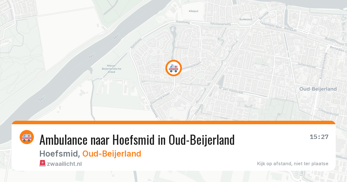 Ambulance naar Hoefsmid in Oud-Beijerland — 1 jun 2026
