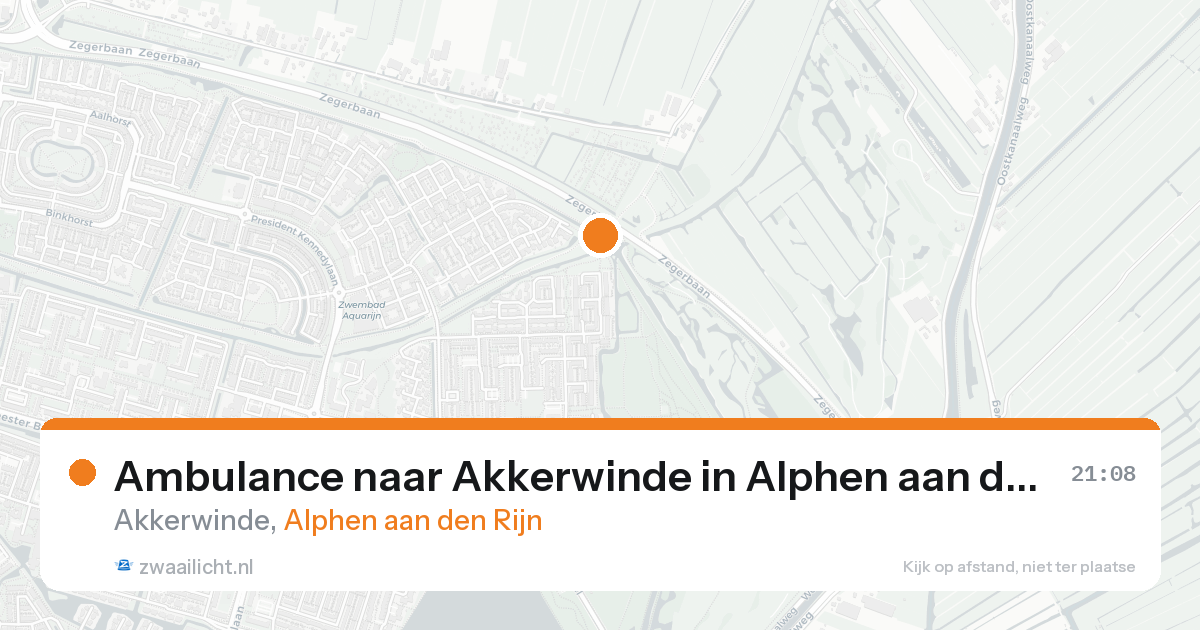 Ambulance naar Akkerwinde in Alphen aan den Rijn — 31 jan 2026