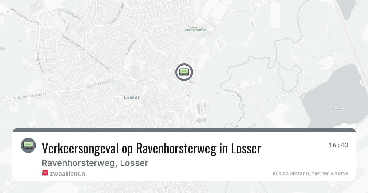 Verkeersongeval op Ravenhorsterweg in Losser — 7 mrt 2026