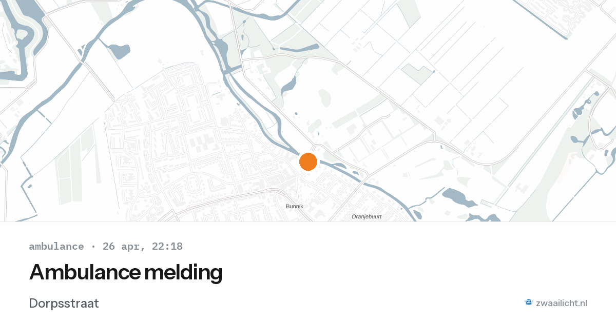 Ambulance melding — 26 apr 2026