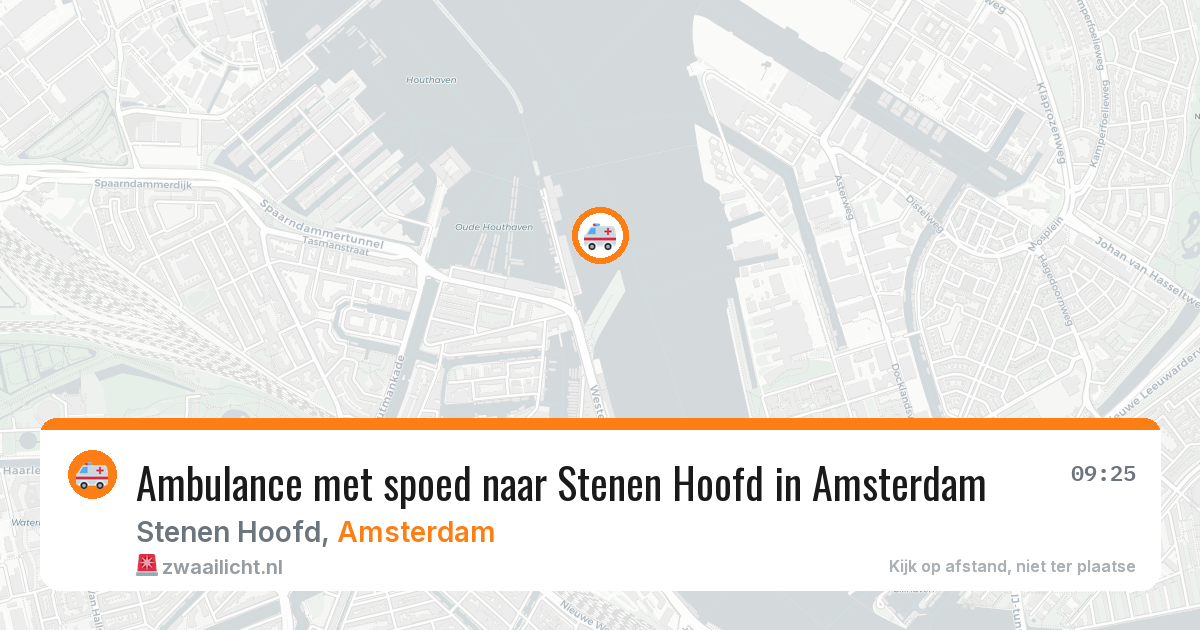 Ambulance met spoed naar Stenen Hoofd in Amsterdam — 9 mei 2026