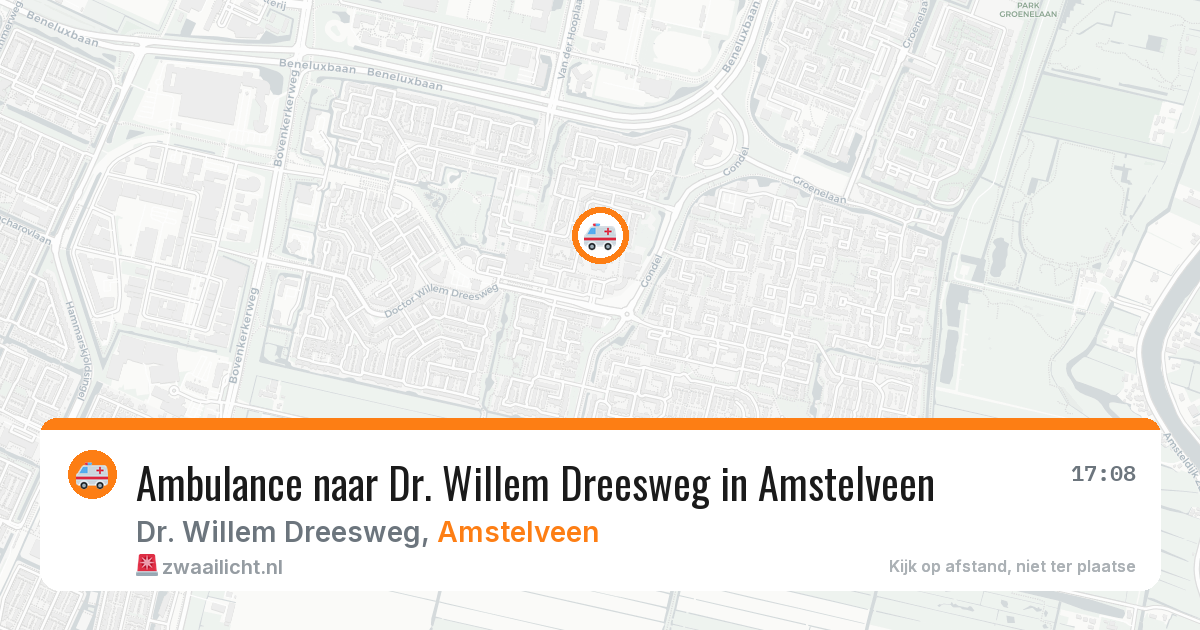 Ambulance naar Dr. Willem Dreesweg in Amstelveen — 11 jun 2026