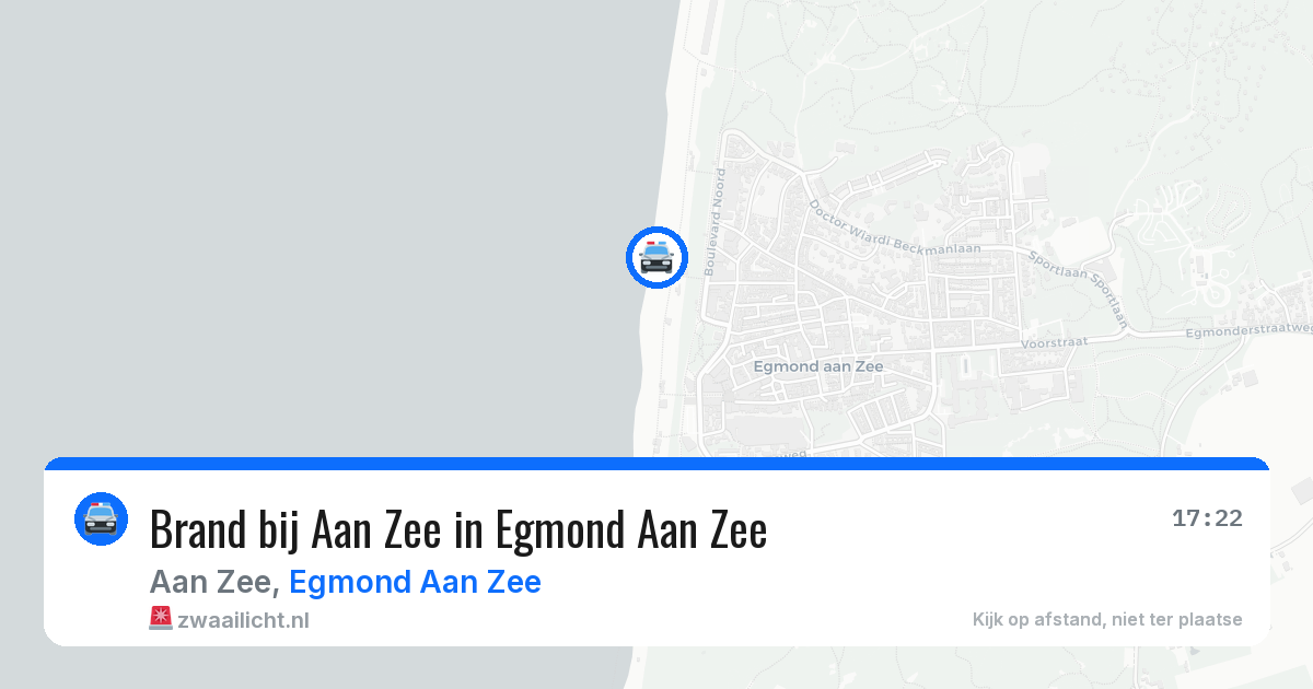 Brand bij Aan Zee in Egmond Aan Zee — 13 aug 2026