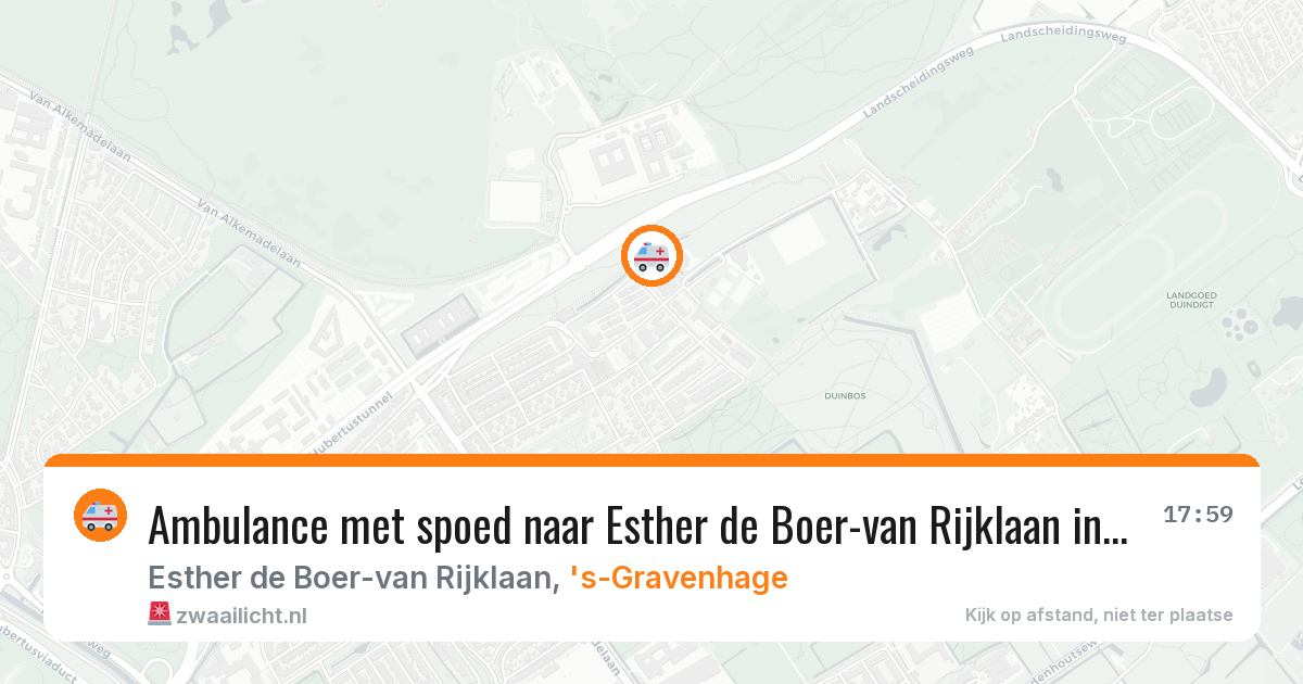 Ambulance met spoed naar Esther de Boer-van Rijklaan in 's-Gravenhage — 20 jan 2026