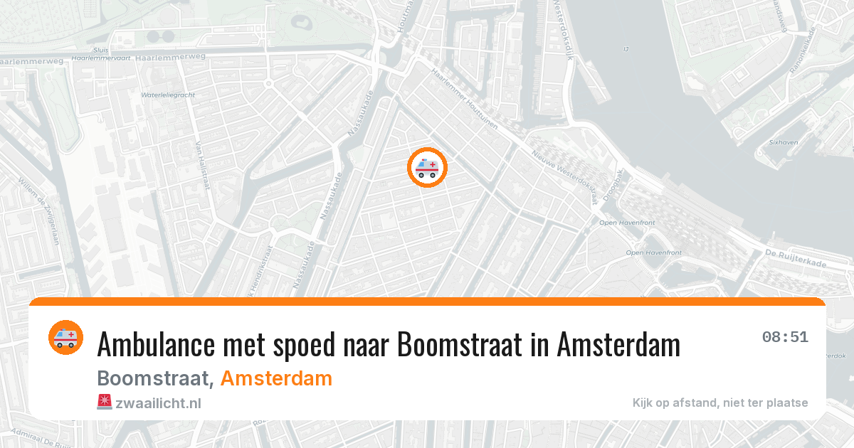 Ambulance met spoed naar Boomstraat in Amsterdam — 28 apr 2026