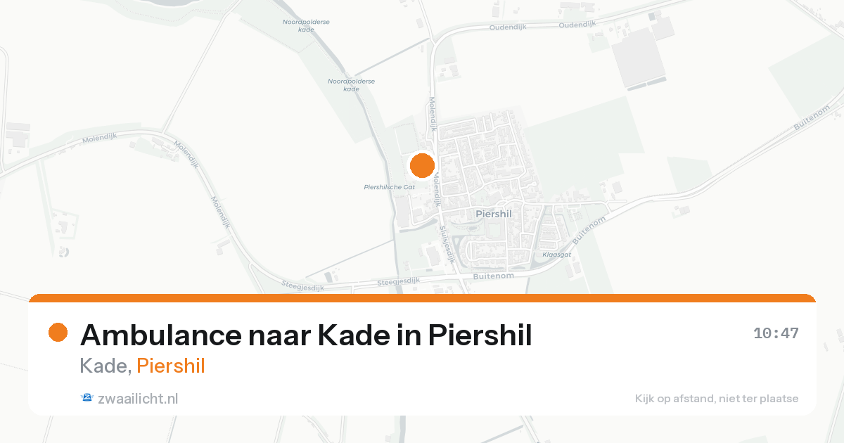 Ambulance naar Kade in Piershil — 24 aug 2026