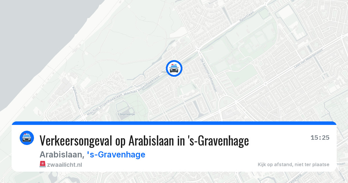 Verkeersongeval op Arabislaan in 's-Gravenhage — 3 jul 2026