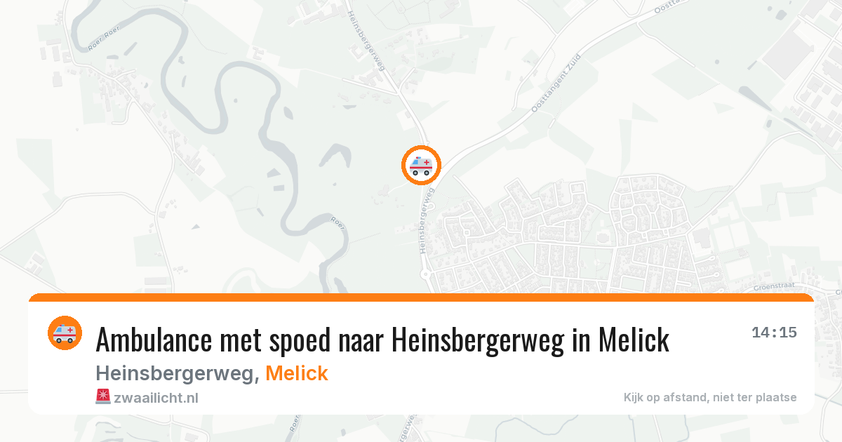 Ambulance met spoed naar Heinsbergerweg in Melick — 27 feb 2026