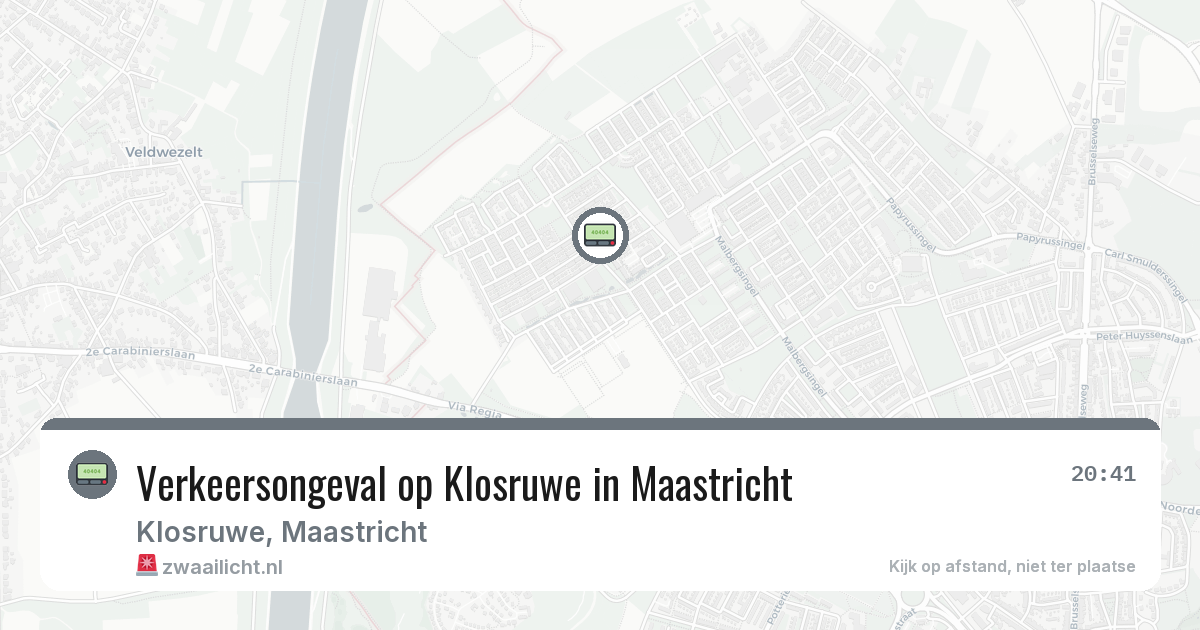 Verkeersongeval op Klosruwe in Maastricht — 20 mei 2026