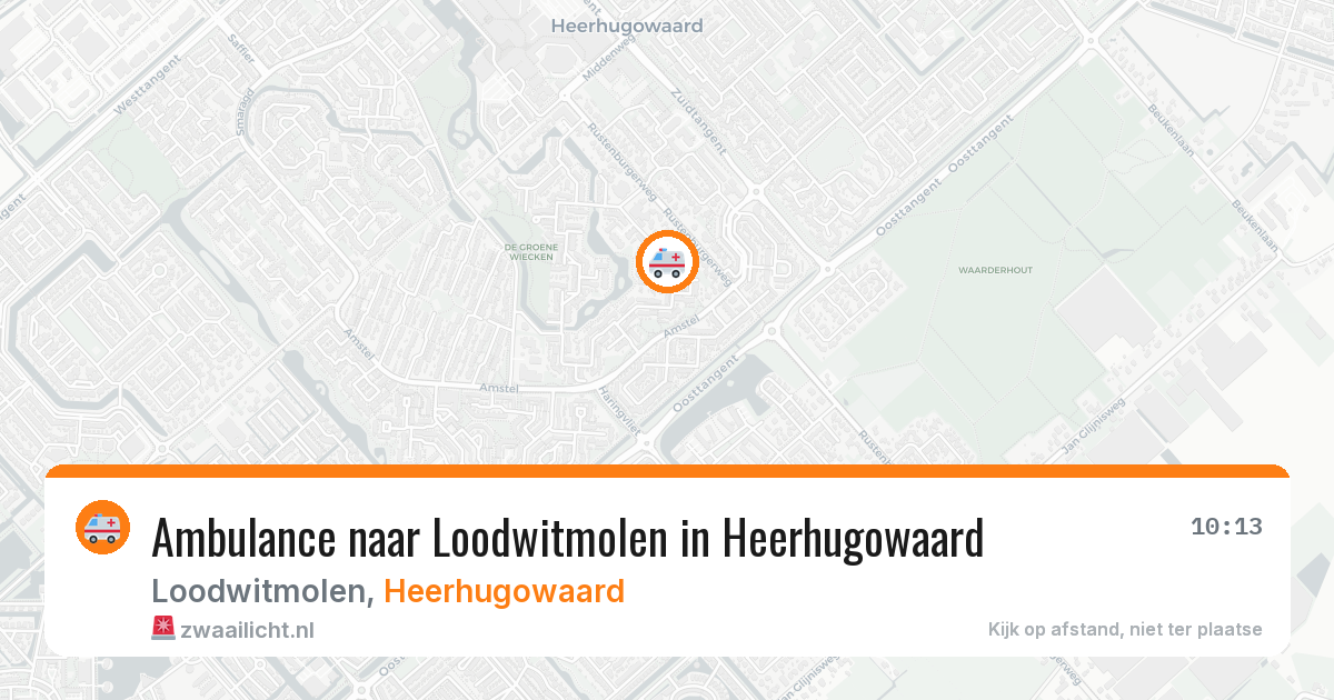 Ambulance naar Loodwitmolen in Heerhugowaard — 17 jun 2026
