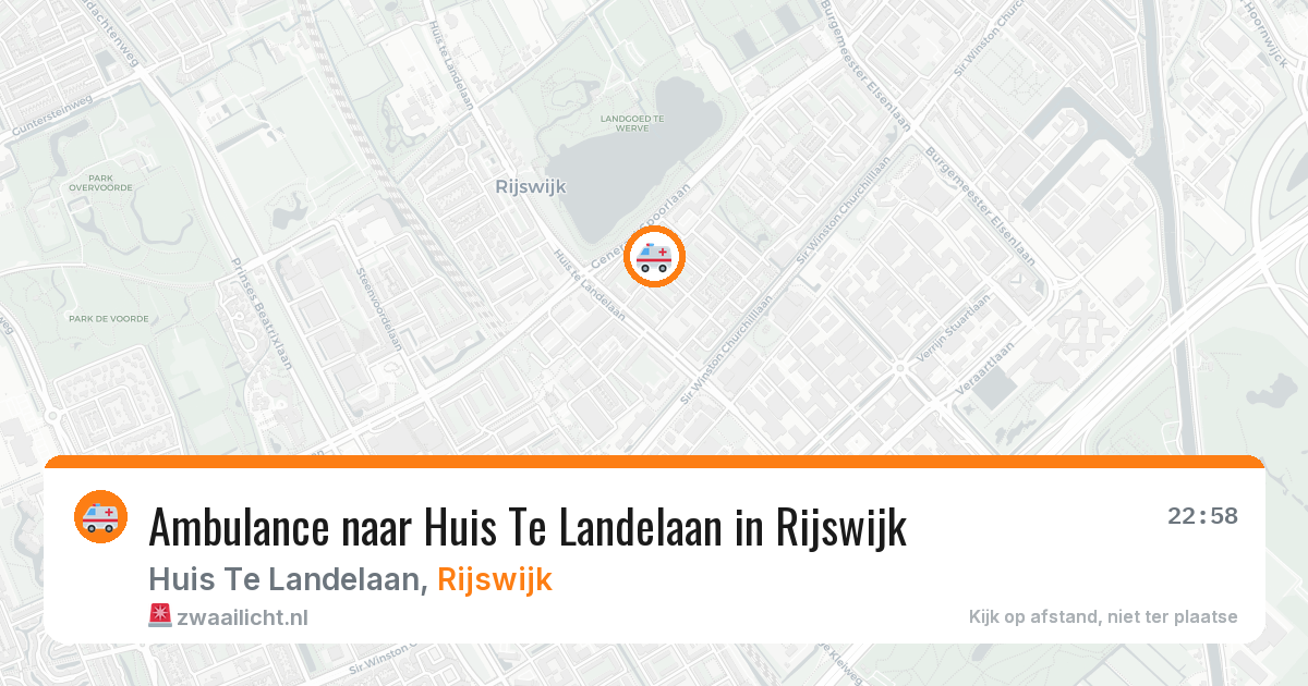 Ambulance naar Huis Te Landelaan in Rijswijk — 17 jun 2026
