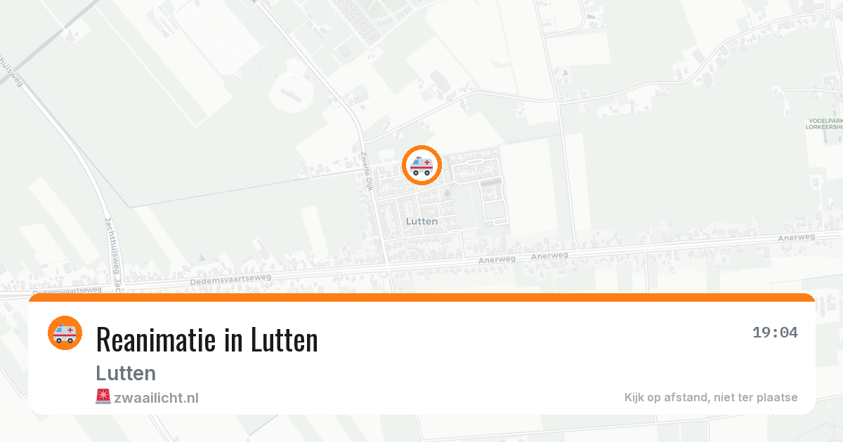 Reanimatie in Lutten — 19 apr 2026