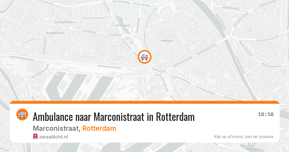 Ambulance naar Marconistraat in Rotterdam — 8 jul 2026