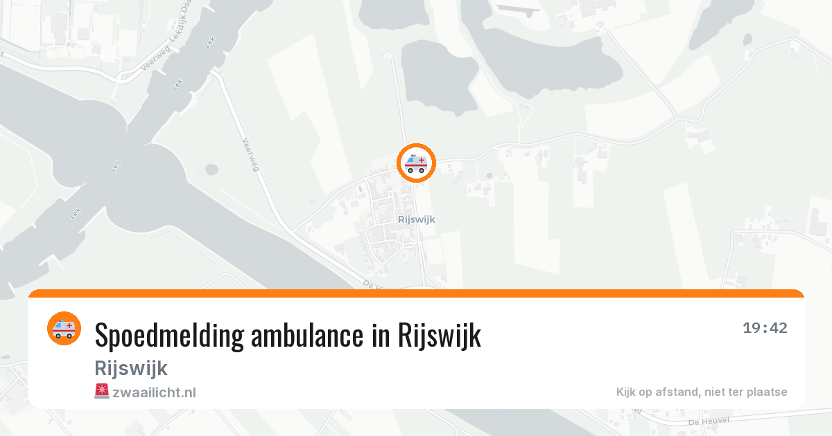 Spoedmelding ambulance in Rijswijk — 30 mrt 2026