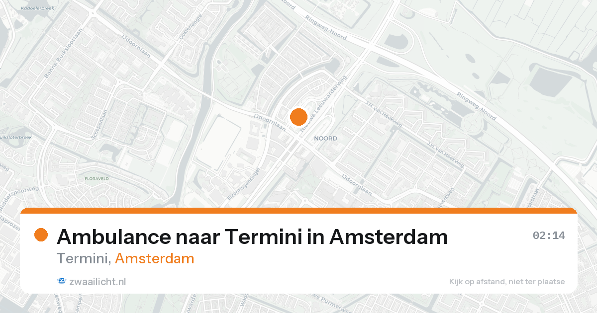 Ambulance naar Termini in Amsterdam — 24 jul 2026