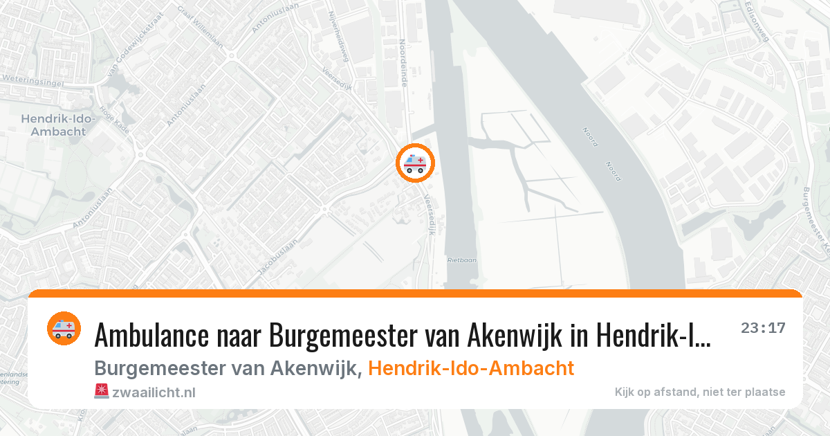 Ambulance naar Burgemeester van Akenwijk in Hendrik-Ido-Ambacht — 5 jul 2026