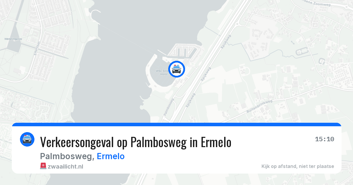 Verkeersongeval op Palmbosweg in Ermelo — 30 jul 2026