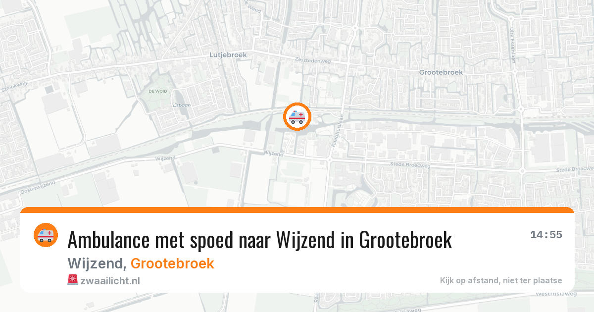 Ambulance met spoed naar Wijzend in Grootebroek — 28 jul 2026