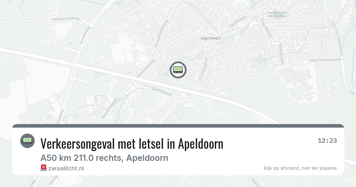 Verkeersongeval met letsel in Apeldoorn — 17 jul 2026