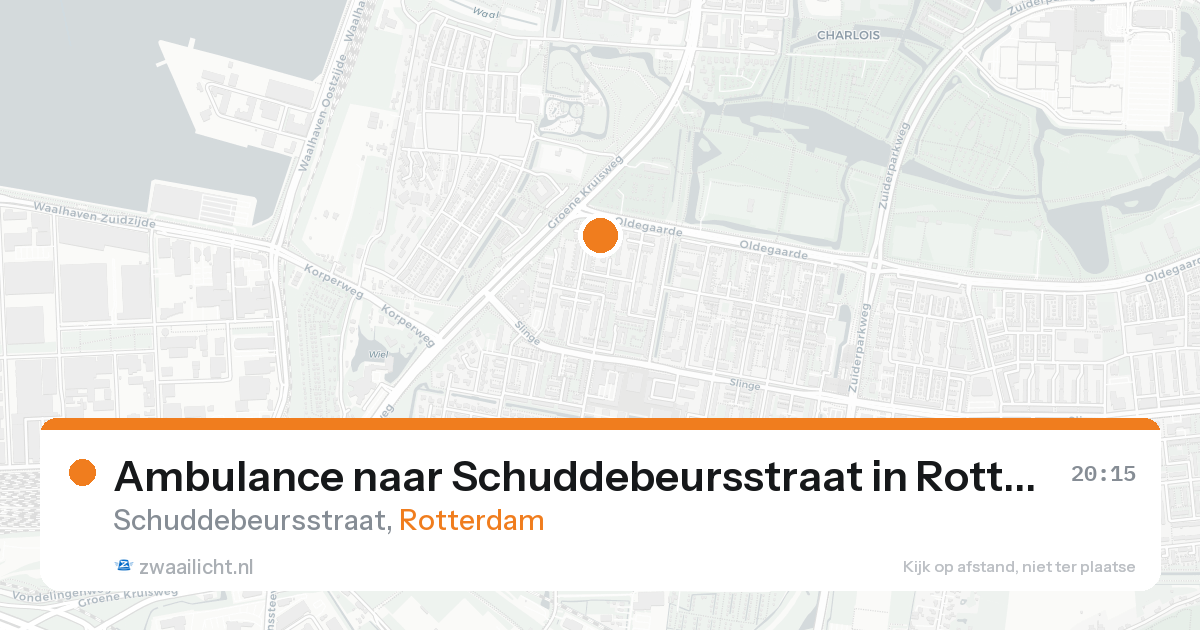 Ambulance naar Schuddebeursstraat in Rotterdam — 19 aug 2026