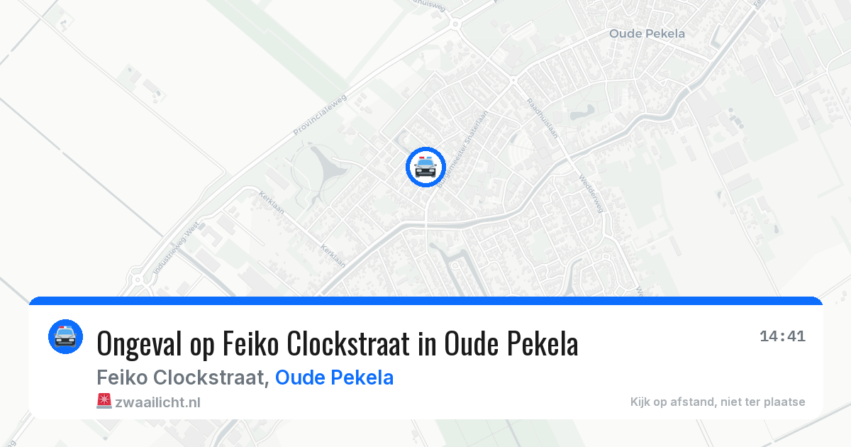 Ongeval op Feiko Clockstraat in Oude Pekela — 23 jan 2026