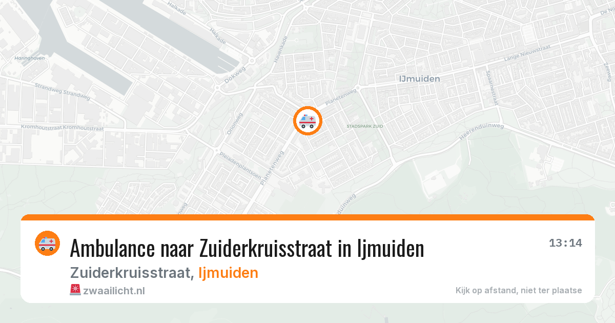 Ambulance naar Zuiderkruisstraat in Ijmuiden — 2 aug 2026