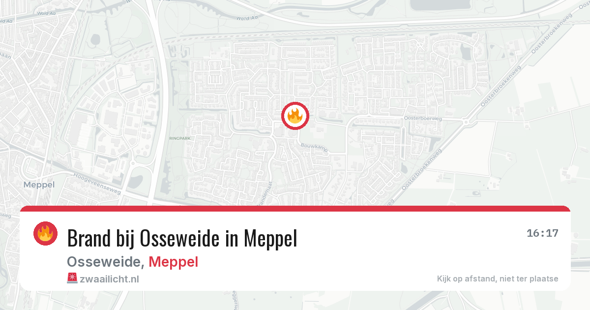 Brand bij Osseweide in Meppel — 5 jul 2026