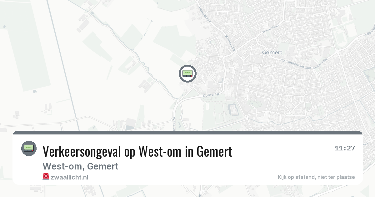 Verkeersongeval op West-om in Gemert — 29 jan 2026